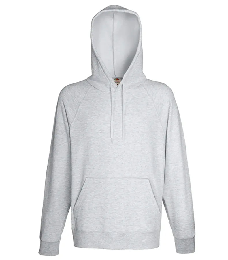 Lightweight Hooded Sweat Heather Grey