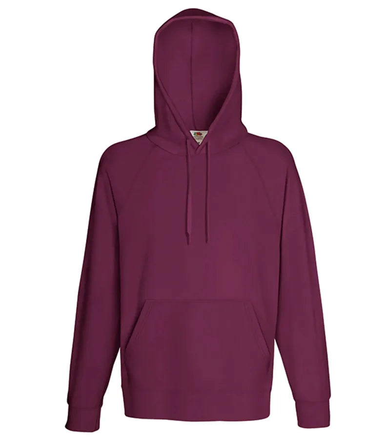 Lightweight Hooded Sweat Burgundy