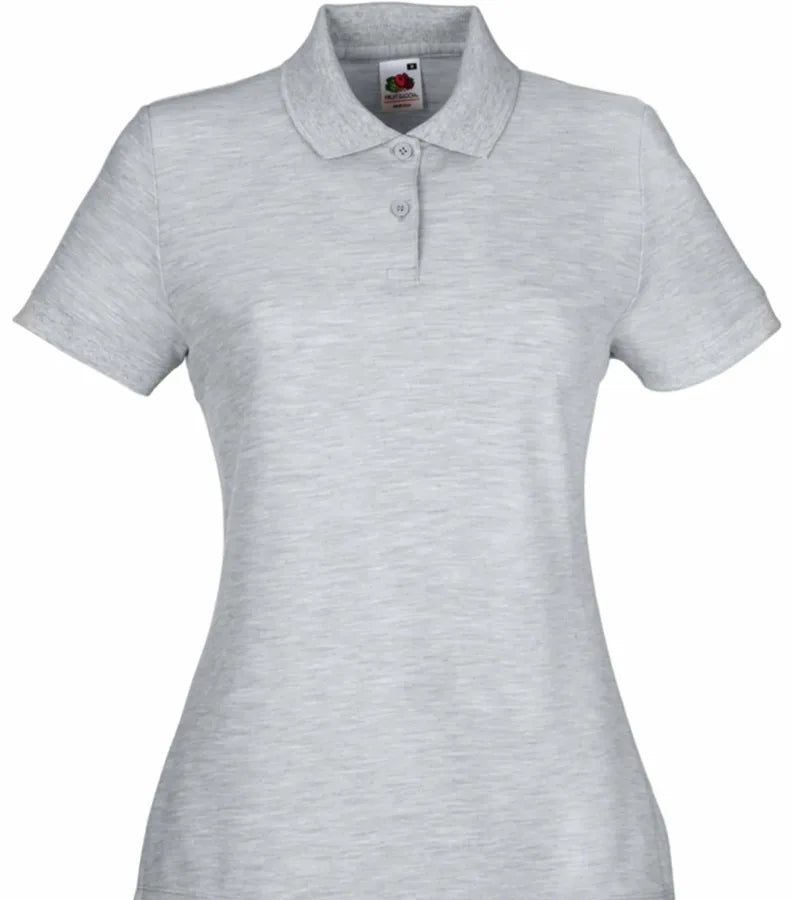 Ladies 65/35 Polo Heather Grey