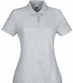 Ladies 65/35 Polo Heather Grey