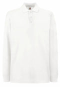 Premium Long Sleeve Polo White