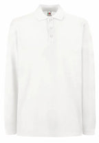 Premium Long Sleeve Polo White