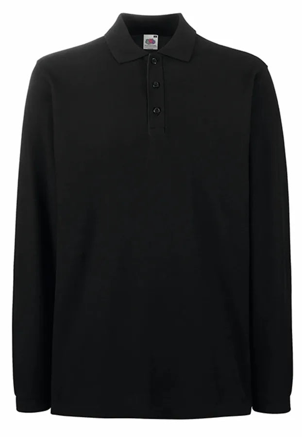 Premium Long Sleeve Polo Black