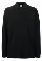 Premium Long Sleeve Polo Black