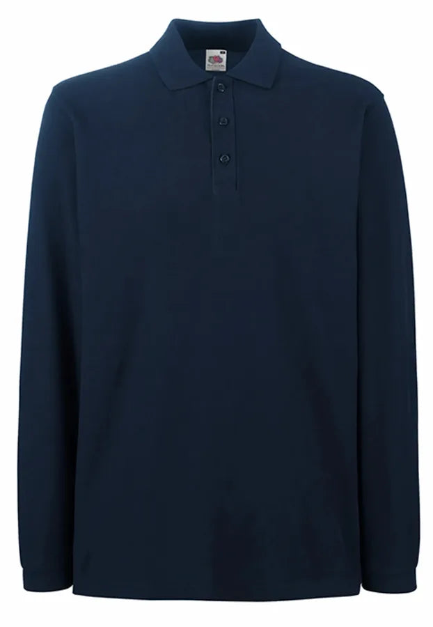 Premium Long Sleeve Polo DeepNavy