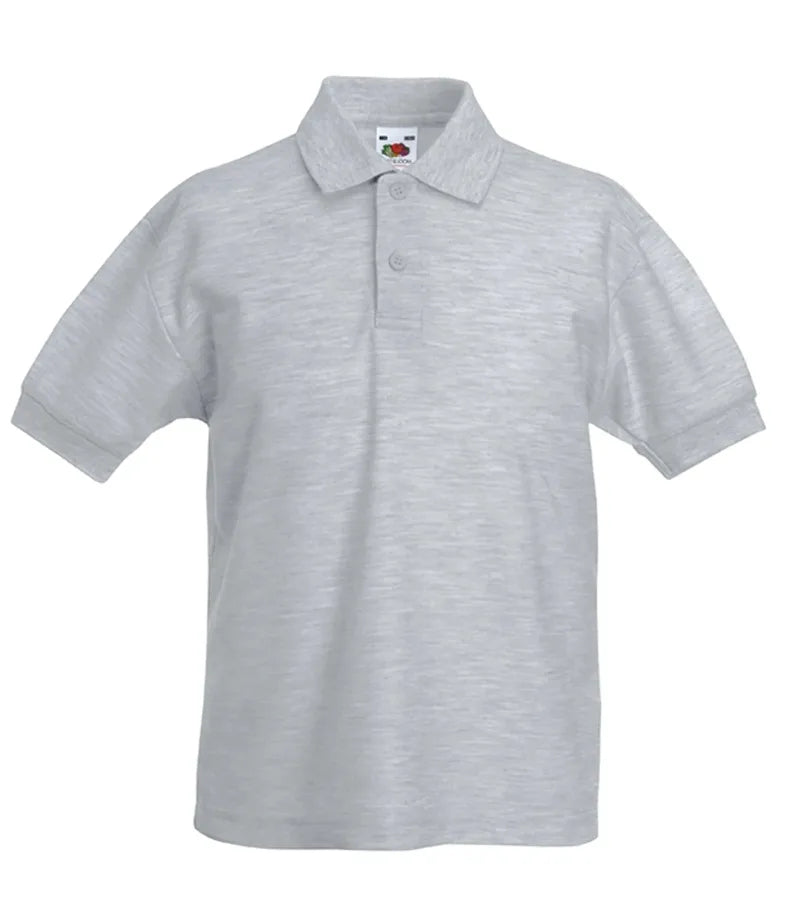 Kids 65/35 Polo Heather Grey