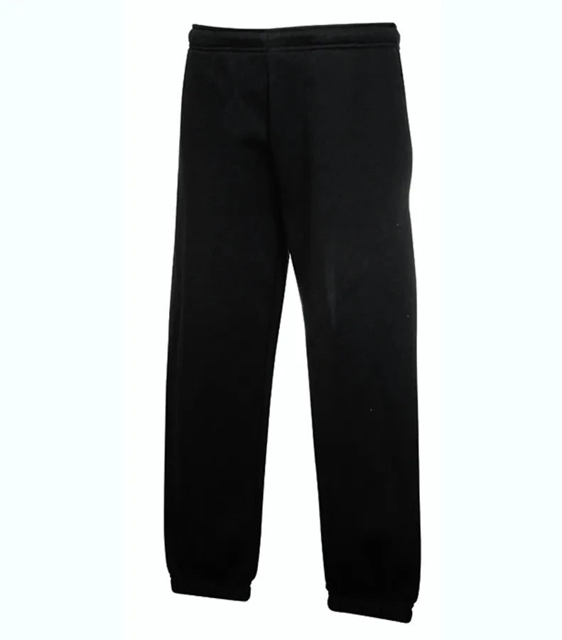 Kids Premium Elasticated Cuff Jog Pants Black