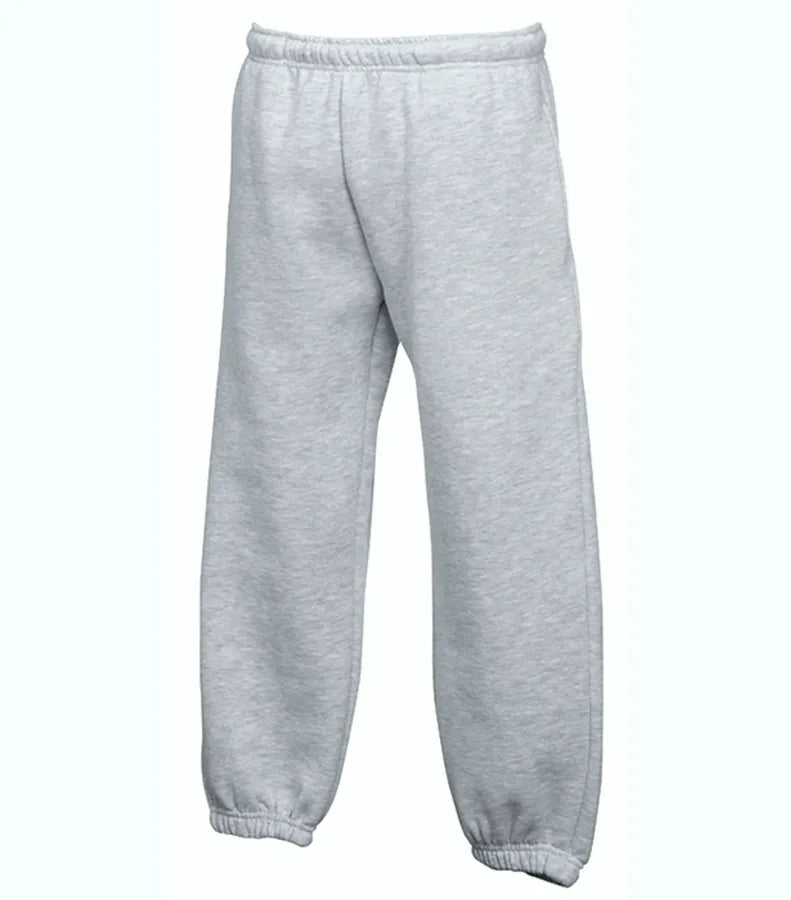 Kids Premium Elasticated Cuff Jog Pants Heather Grey