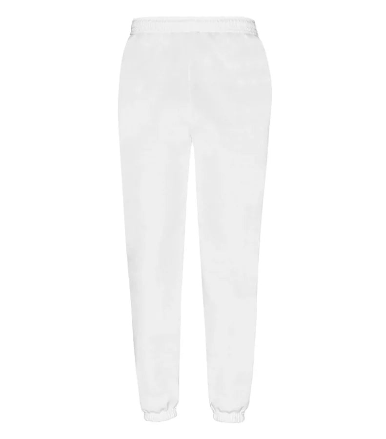 Classic Elasticated Cuff Jog Pants White