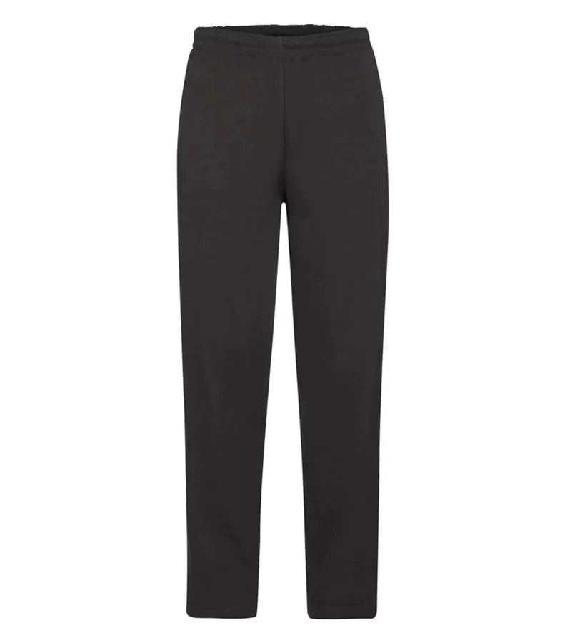 Classic Open Hem Jog Pants Black