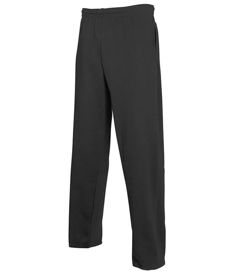 Lightweight Open Hem Jog Pants Black