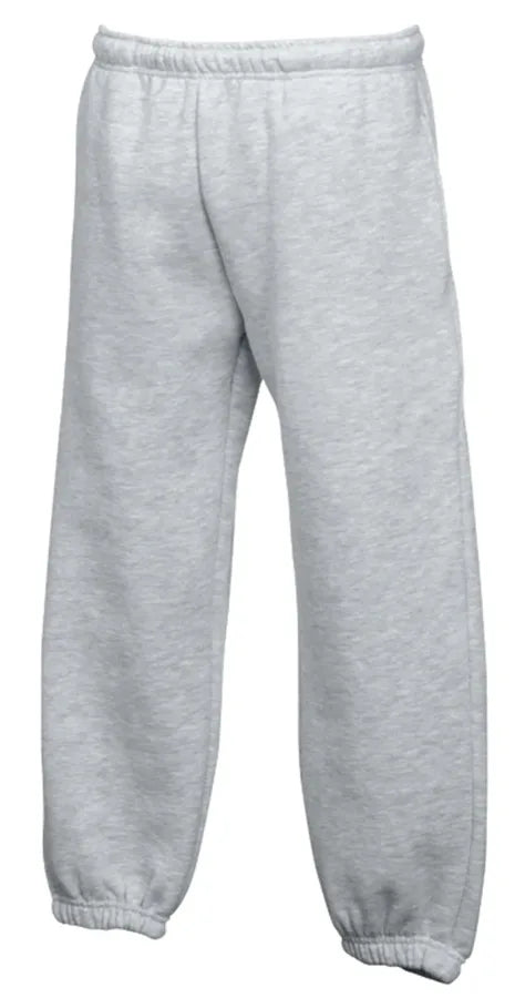 Kids Elasticated Cuff Jog Pants Heather Grey