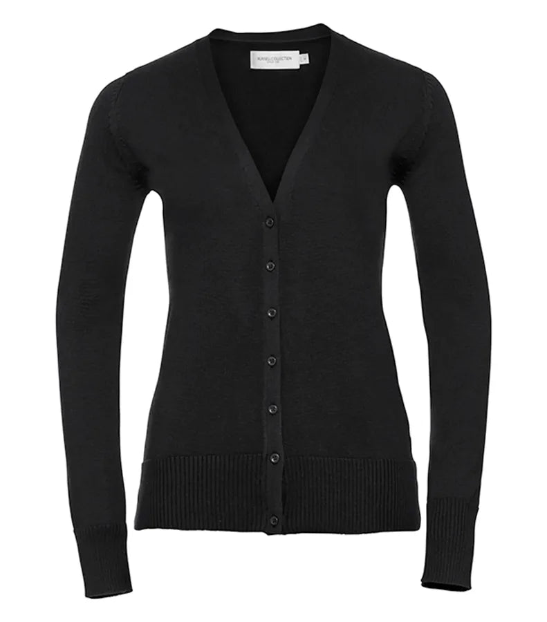 Ladies´ V-Neck Knitted Cardigan Black