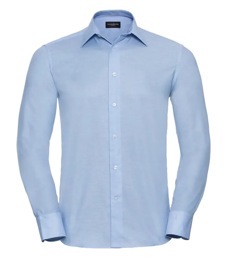 Men´s Long Sleeve Easy Care Tailored Oxford Shirt OxfordBlue