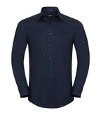 Men´s Long Sleeve Easy Care Tailored Oxford Shirt BrightNavy