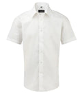 Men´s Short Sleeve Easy Care Tailored Oxford Shirt White