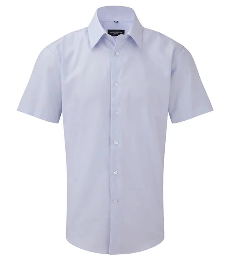 Men´s Short Sleeve Easy Care Tailored Oxford Shirt OxfordBlue