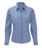 Ladies´ LS Polycotton Easy Care Fitted Poplin Shir CorporateBlue