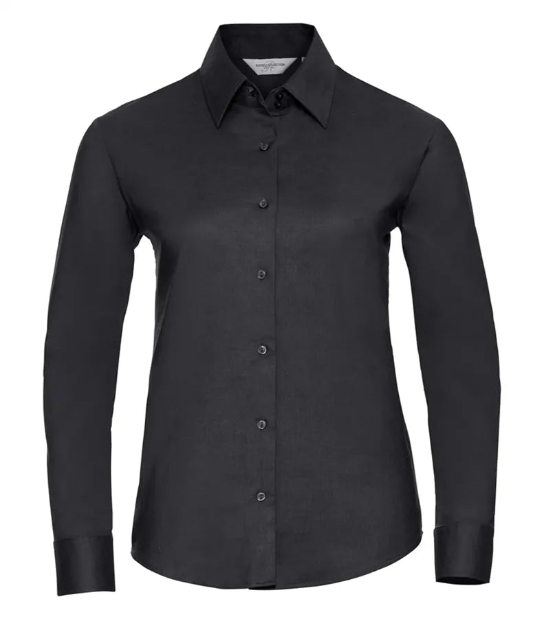 Ladies´ Long Sleeve Easy Care Oxford Shirt Black