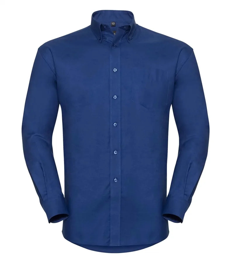 Men´s Long Sleeve Easy Care Oxford Shirt BrightRoyal