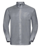 Men´s Long Sleeve Easy Care Oxford Shirt Silver