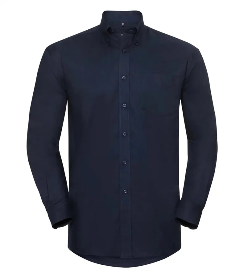 Men´s Long Sleeve Easy Care Oxford Shirt BrightNavy