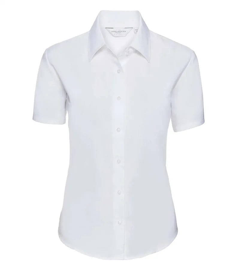 Ladies´ Short Sleeve Easy Care Oxford Shirt White
