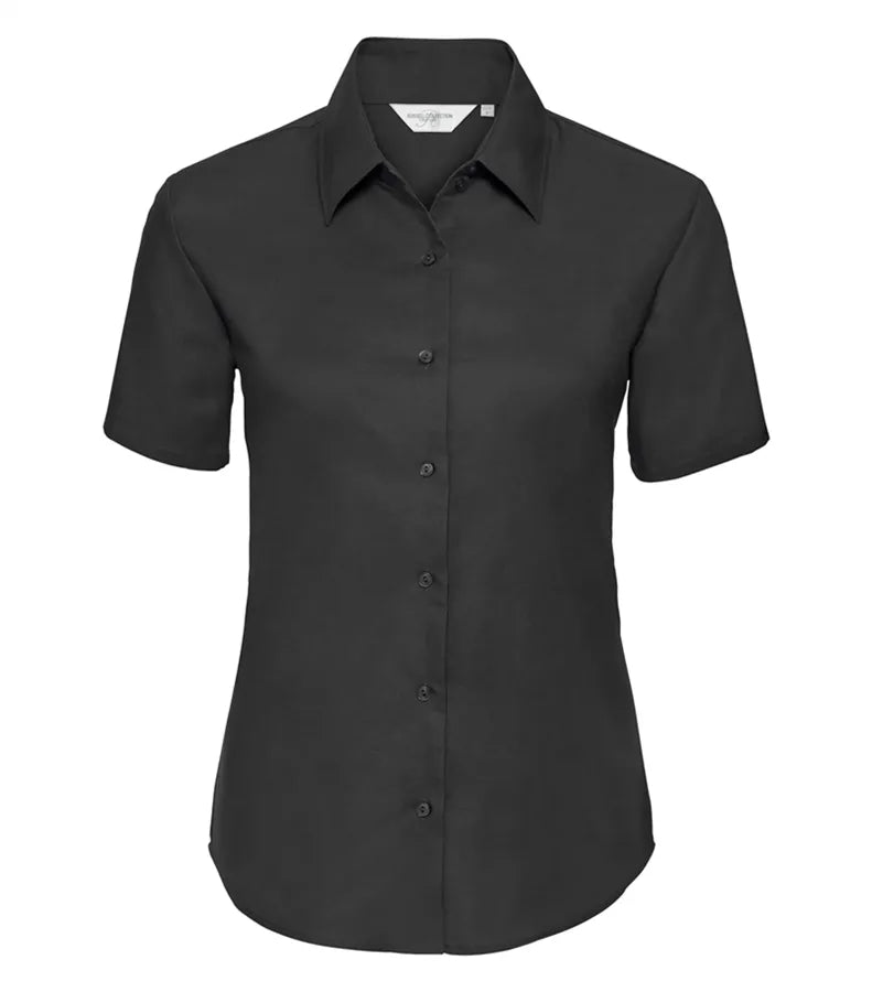 Ladies´ Short Sleeve Easy Care Oxford Shirt Black