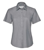 Ladies´ Short Sleeve Easy Care Oxford Shirt Silver