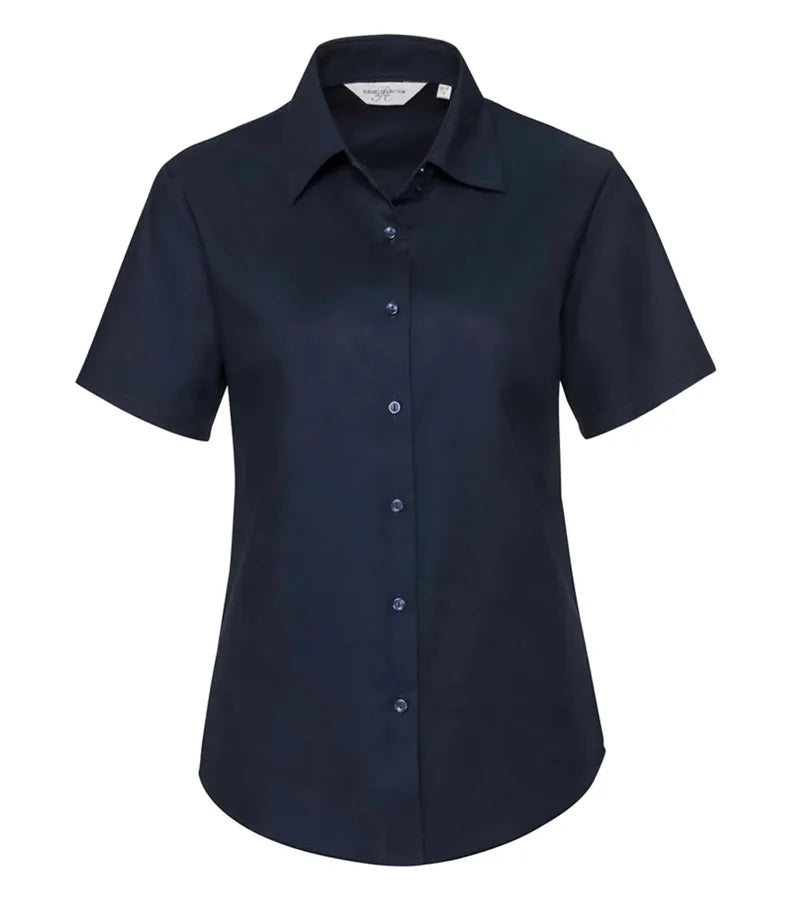 Ladies´ Short Sleeve Easy Care Oxford Shirt BrightNavy