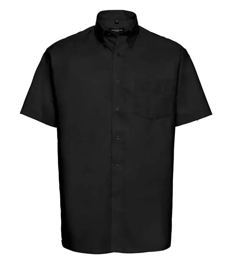 Men´s Short Sleeve Easy Care Oxford Shirt Black