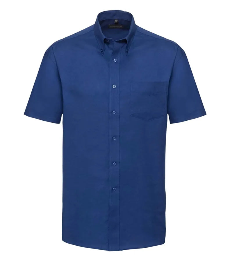 Men´s Short Sleeve Easy Care Oxford Shirt BrightRoyal