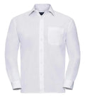Men´s Long Sleeve Polycotton Easy Care Poplin Sh White