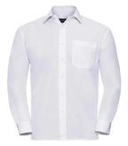 Men´s Long Sleeve Polycotton Easy Care Poplin Sh White