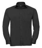Men´s Long Sleeve Polycotton Easy Care Poplin Sh Black