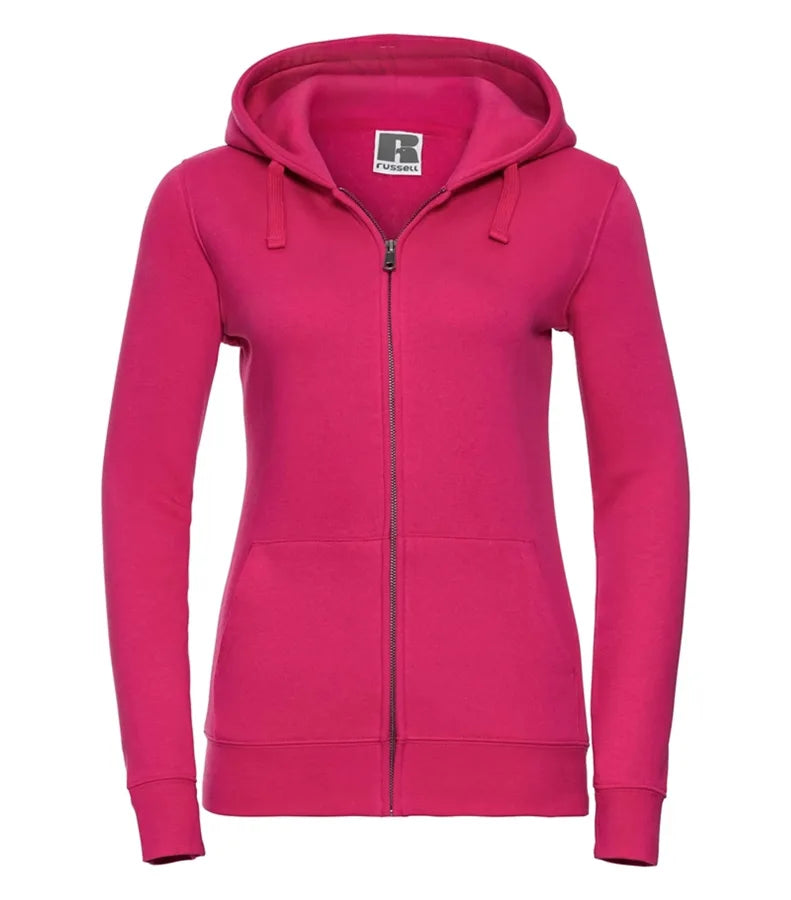 Ladies´ Authentic Zipped Hood Fuchsia