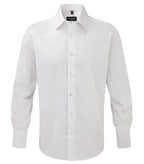 Men´s Long Sleeve Easy Care Fitted Shirt White