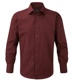 Men´s Long Sleeve Easy Care Fitted Shirt Port