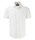 Men´s Short Sleeve Easy Care Fitted Shirt White