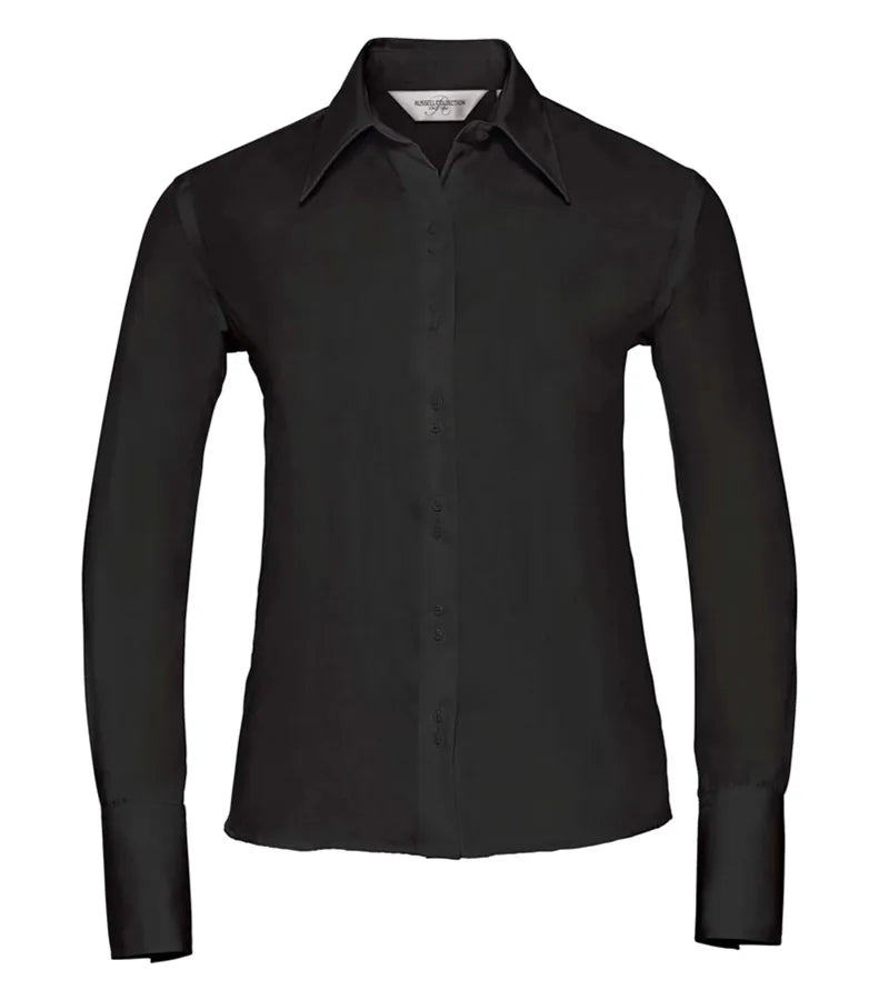 Ladies´ Long Sleeve Ultimate Non-Iron Shirt Black