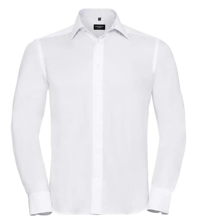 Men´s Long Sleeve Tailored Ultimate Non-Iron Shirt White