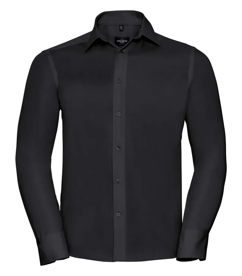 Men´s Long Sleeve Tailored Ultimate Non-Iron Shirt Black