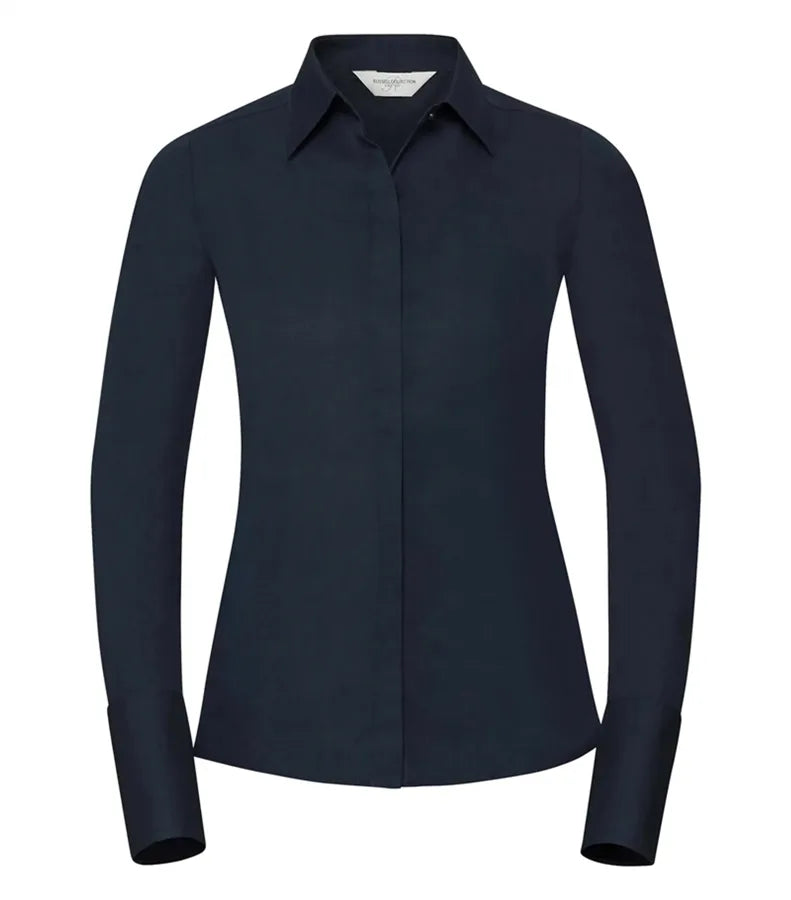 Ladies´ Long Sleeve Ultimate Stretch BrightNavy