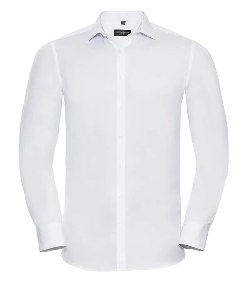 Men´s Long Sleeve Ultimate Stretch White