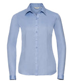 Ladies´ Long Sleeve Herringbone Shirt LightBlue