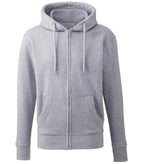 Mens Anthem full-zip hoodie GreyMarl