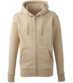Mens Anthem full-zip hoodie DesertSand
