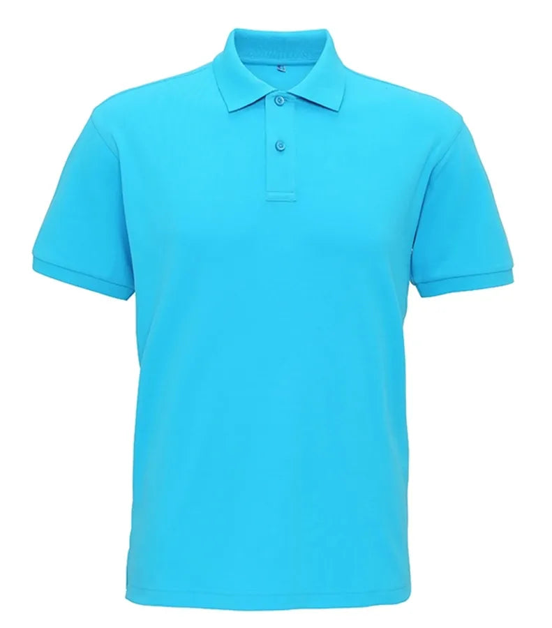 Men´s Super Smooth Knit Polo Turquoise