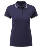 Womens Classic Fit - Tipped Polo Navy/White
