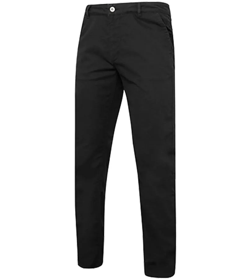 Men's slim fit cotton chino Black